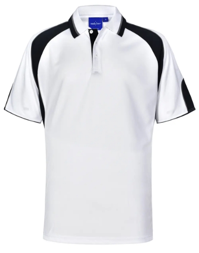 Picture of Winning Spirit, Kids Cooldry Contrast Polo w Panels